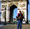 Freddies and Dafoy at Arc de Triumph in Paris, France