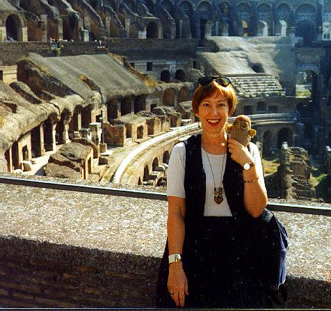 Susan and Freddy T. Futbawl in Rome